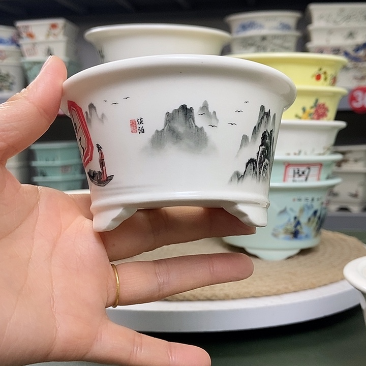 紫砂宜兴紫砂花盆