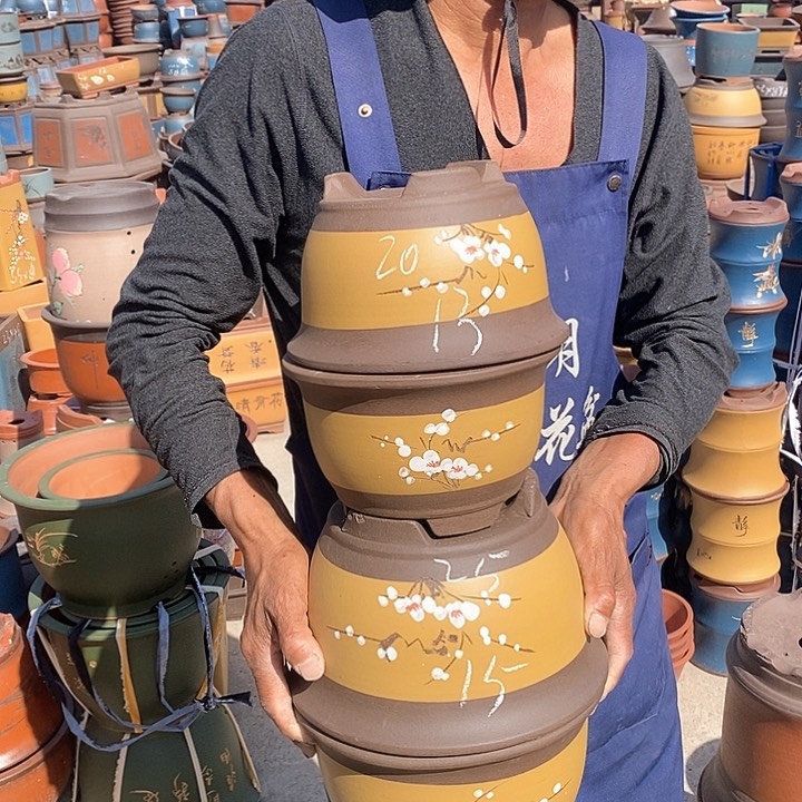 紫砂花盆紫砂花盆