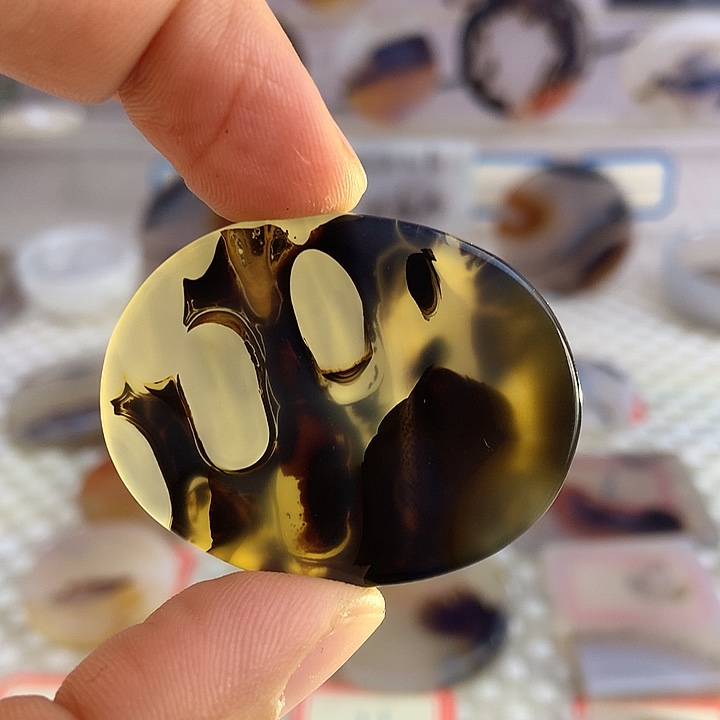 玛瑙/玉髓合金颈饰