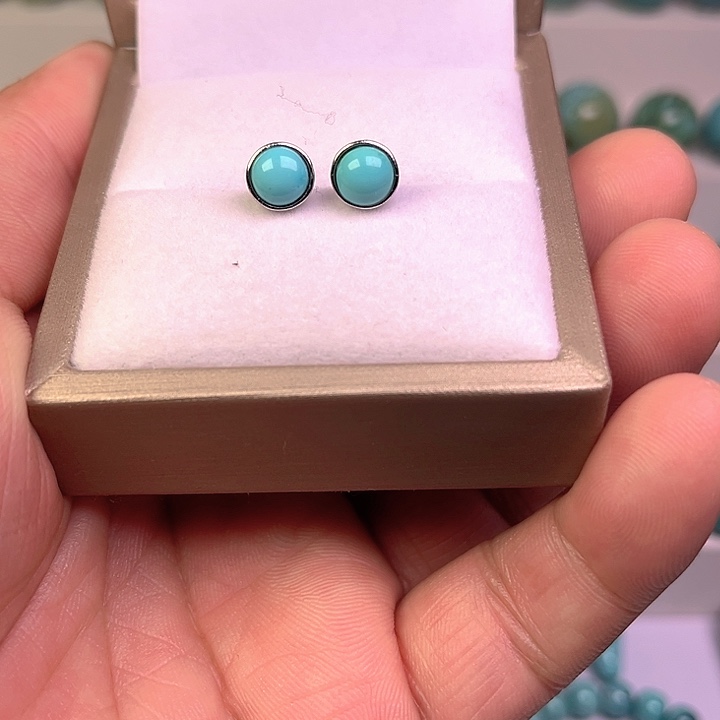 绿松石银S925镶嵌珠宝奇石