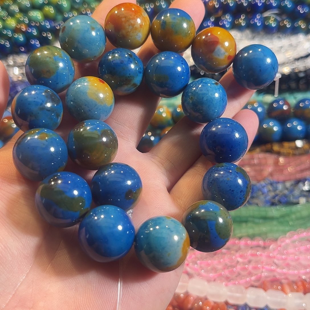玛瑙/玉髓合金珠宝半成品A货地球玛瑙一条20mm