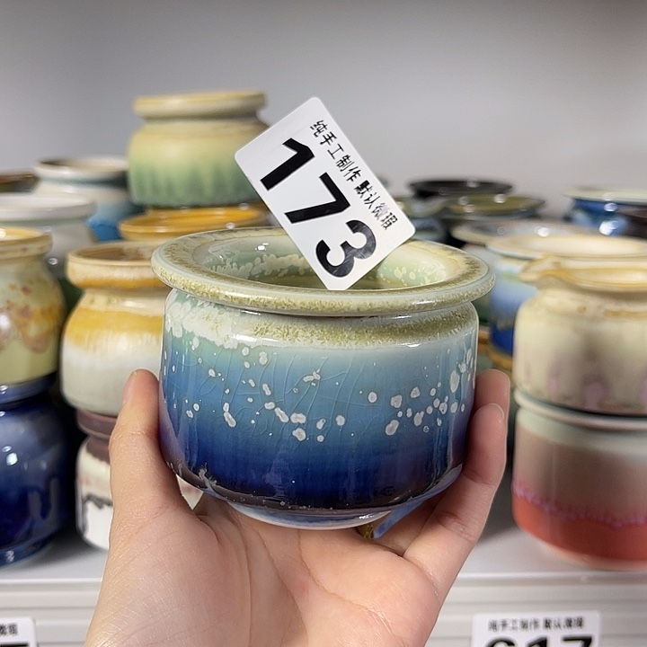 景德镇陶瓷盆 满30包邮 口6