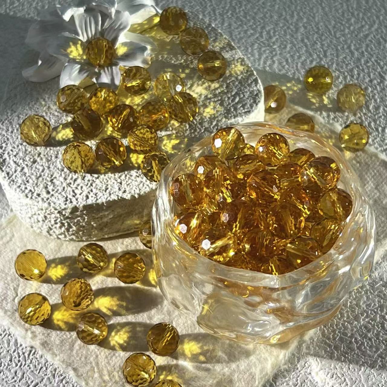 巴西黄全钻切圆珠多样性发其一/1个