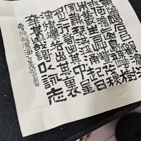 书法观沧海斗方。。。。