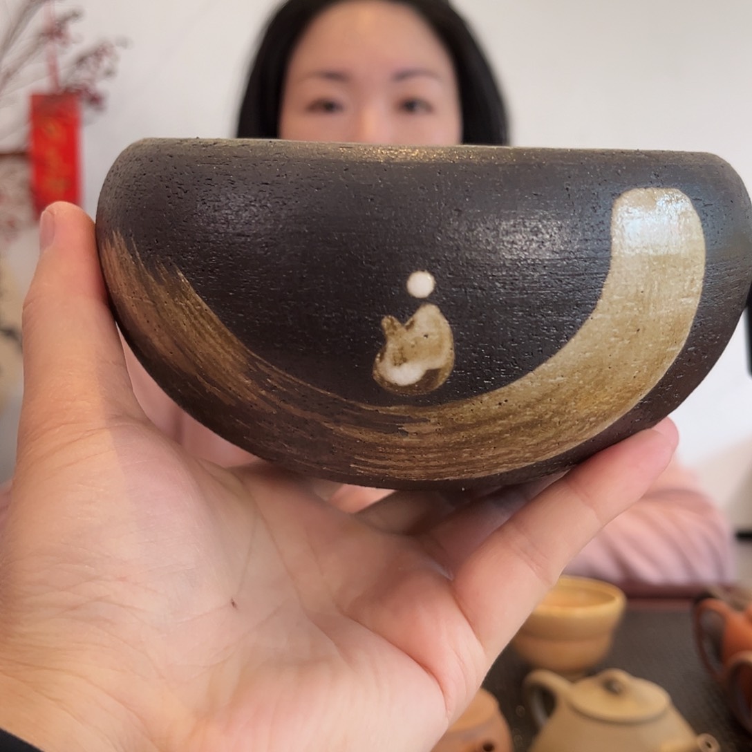 紫砂粗套无像水洗