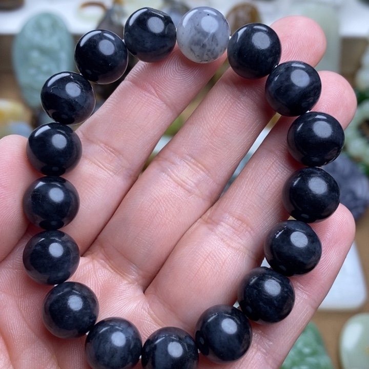 和田玉颈饰未镶嵌12mm