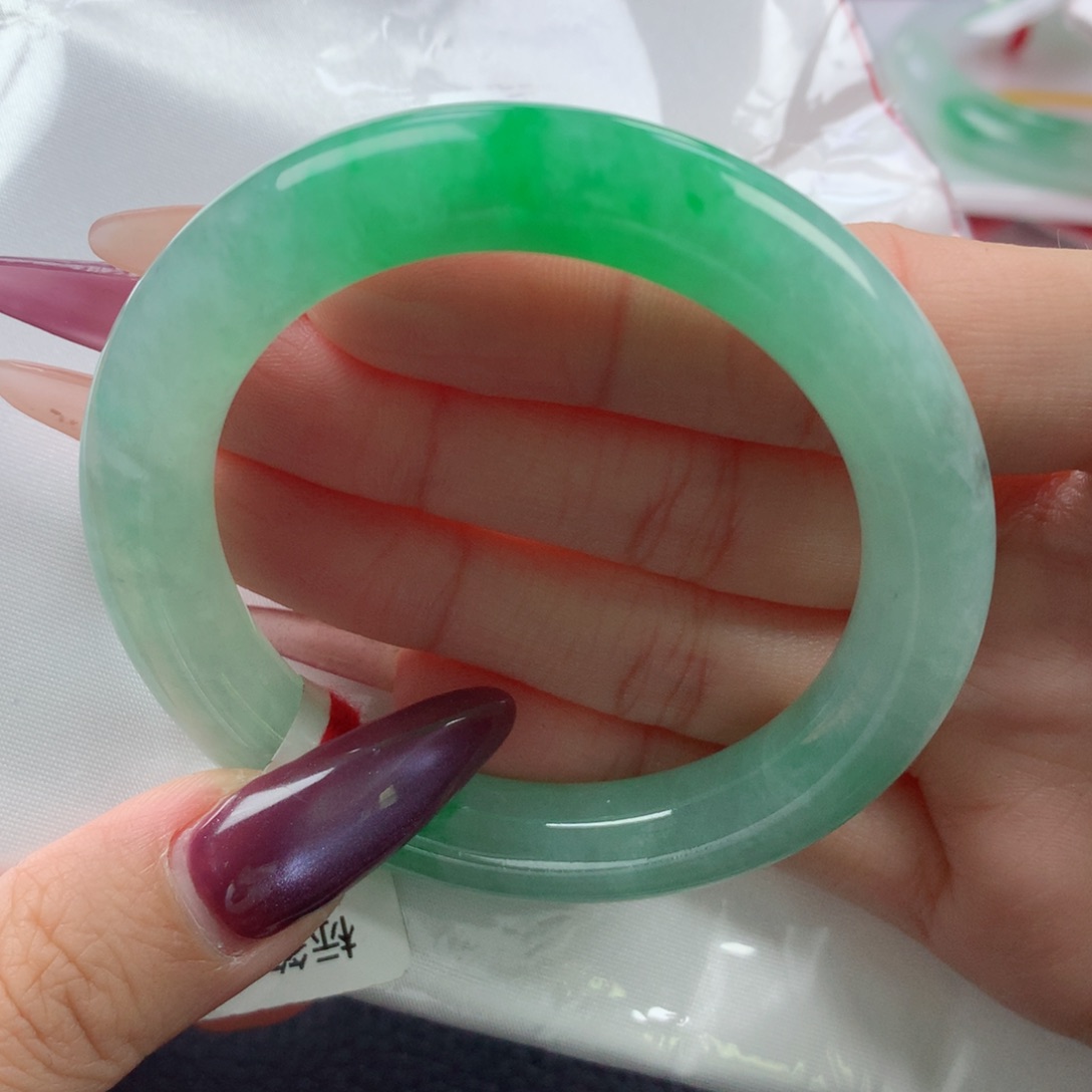 未镶嵌手镯翡翠缅甸天然翡翠A货50.4