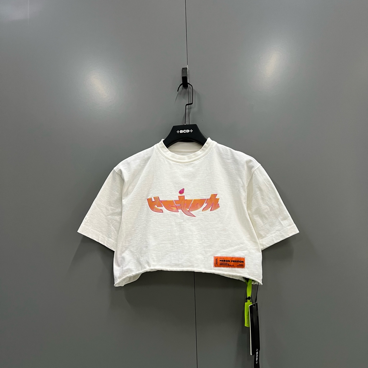 99新 maje （zz4）HERON PRESTON 仙鹤白色正面印花短袖 S码/607317