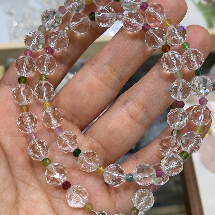 水晶颈饰未镶嵌天然