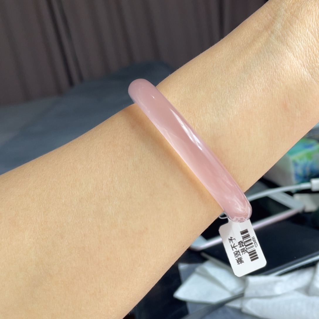 水晶手镯57.7圈口7号未镶嵌