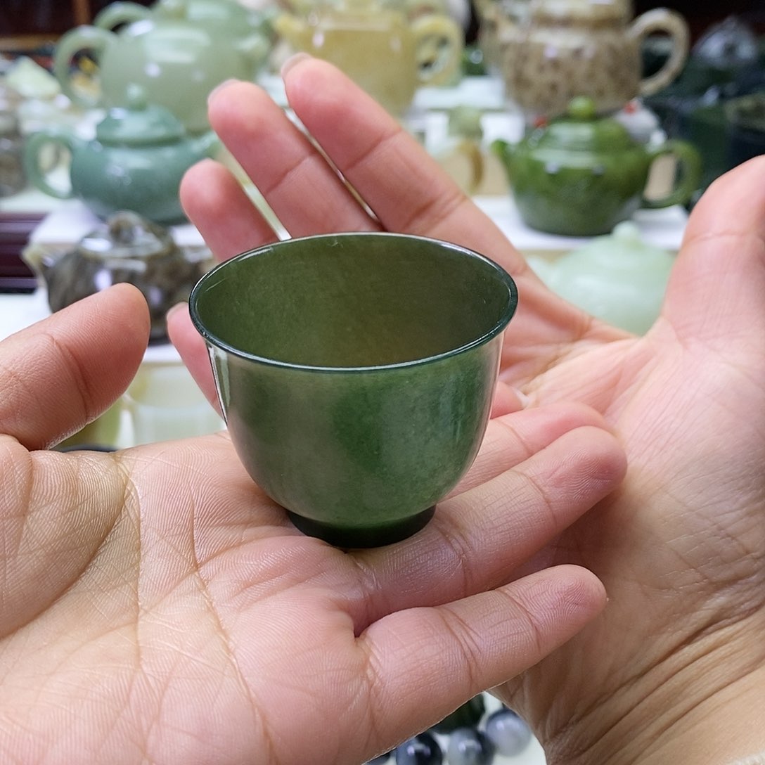 和田玉 茶杯未镶嵌东