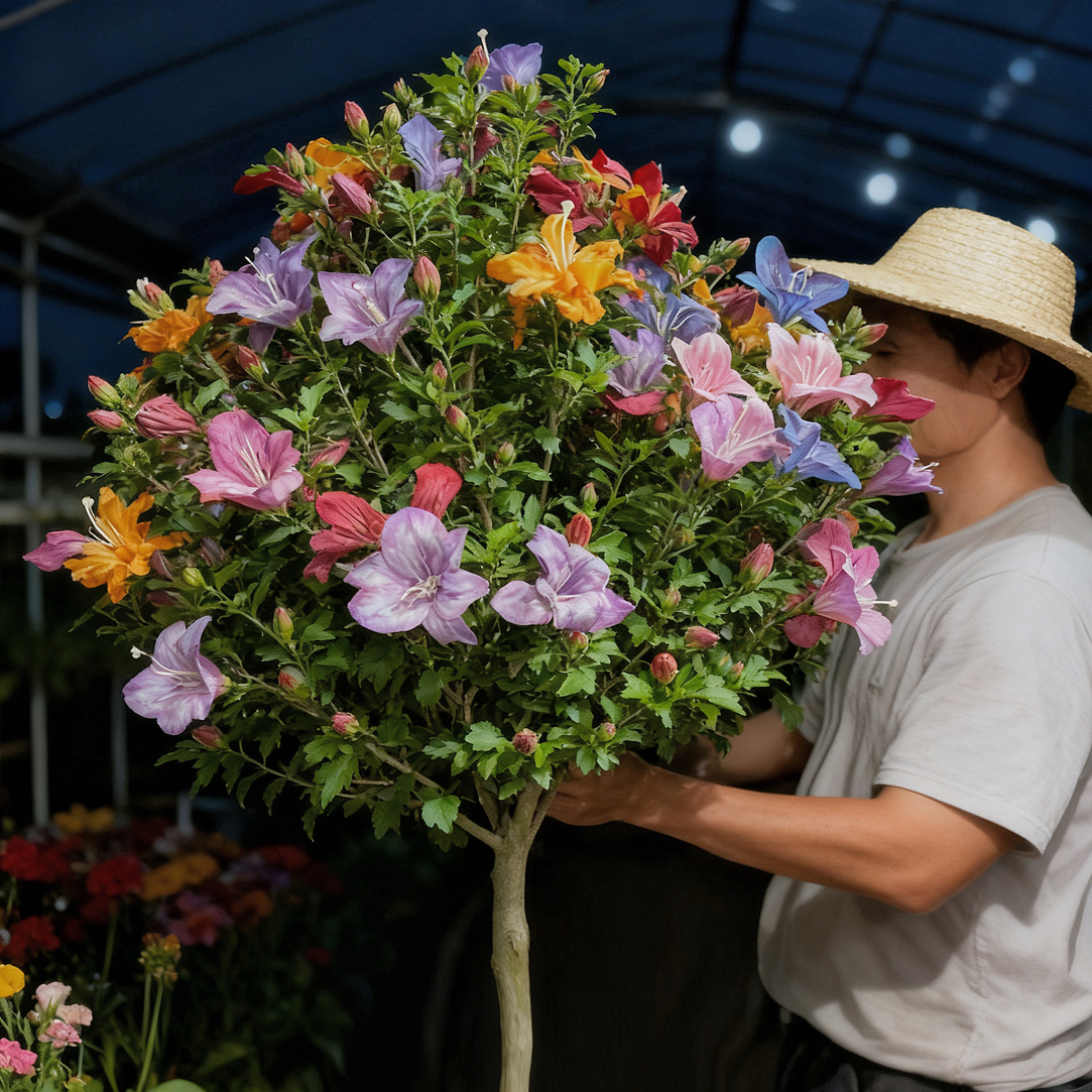【特级1m-1.2m】五年老桩大花可食用平条木槿花四季开花修剪发货