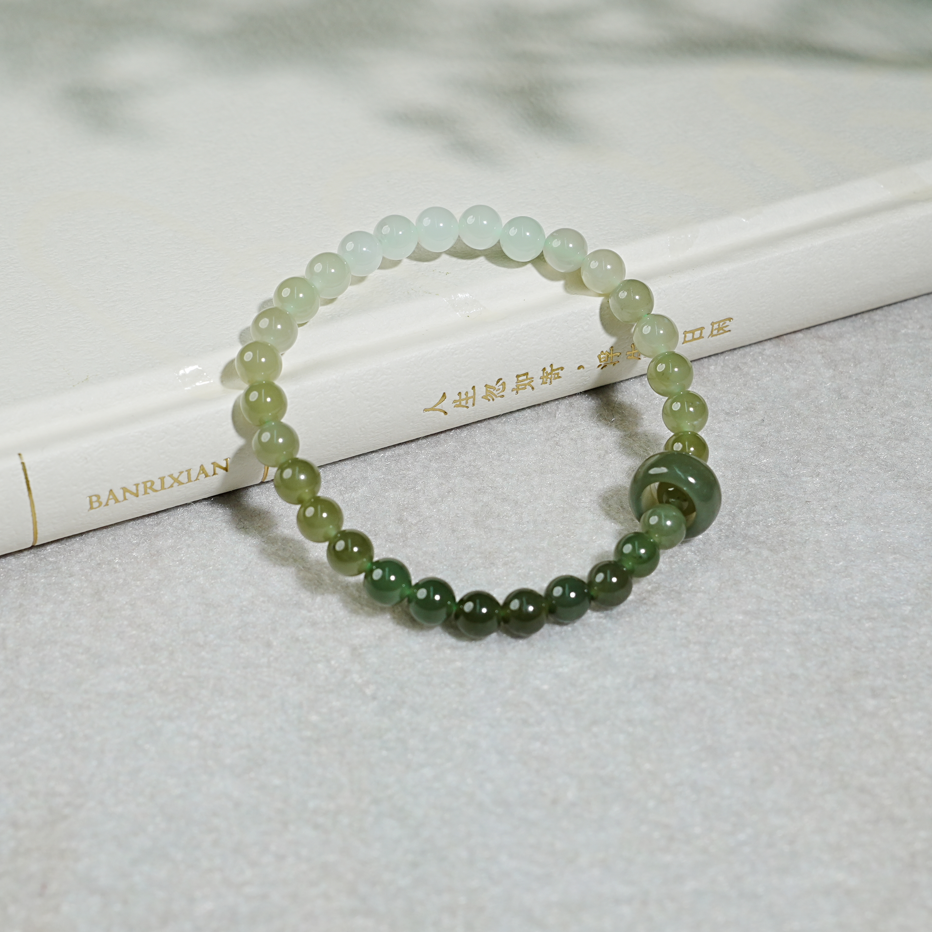 【睿泽&小池专属】和田玉晴水渐变手串 6mm KT0800020