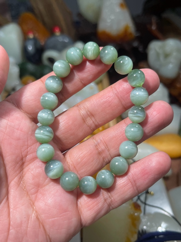 和田玉碧玉1.0手串