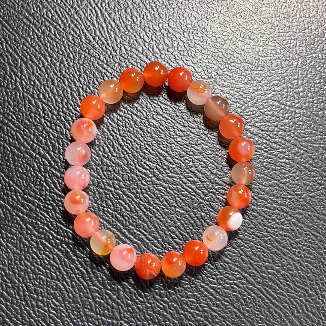 南红玛瑙单圈未镶嵌自**乐冰飘8➕ 19克