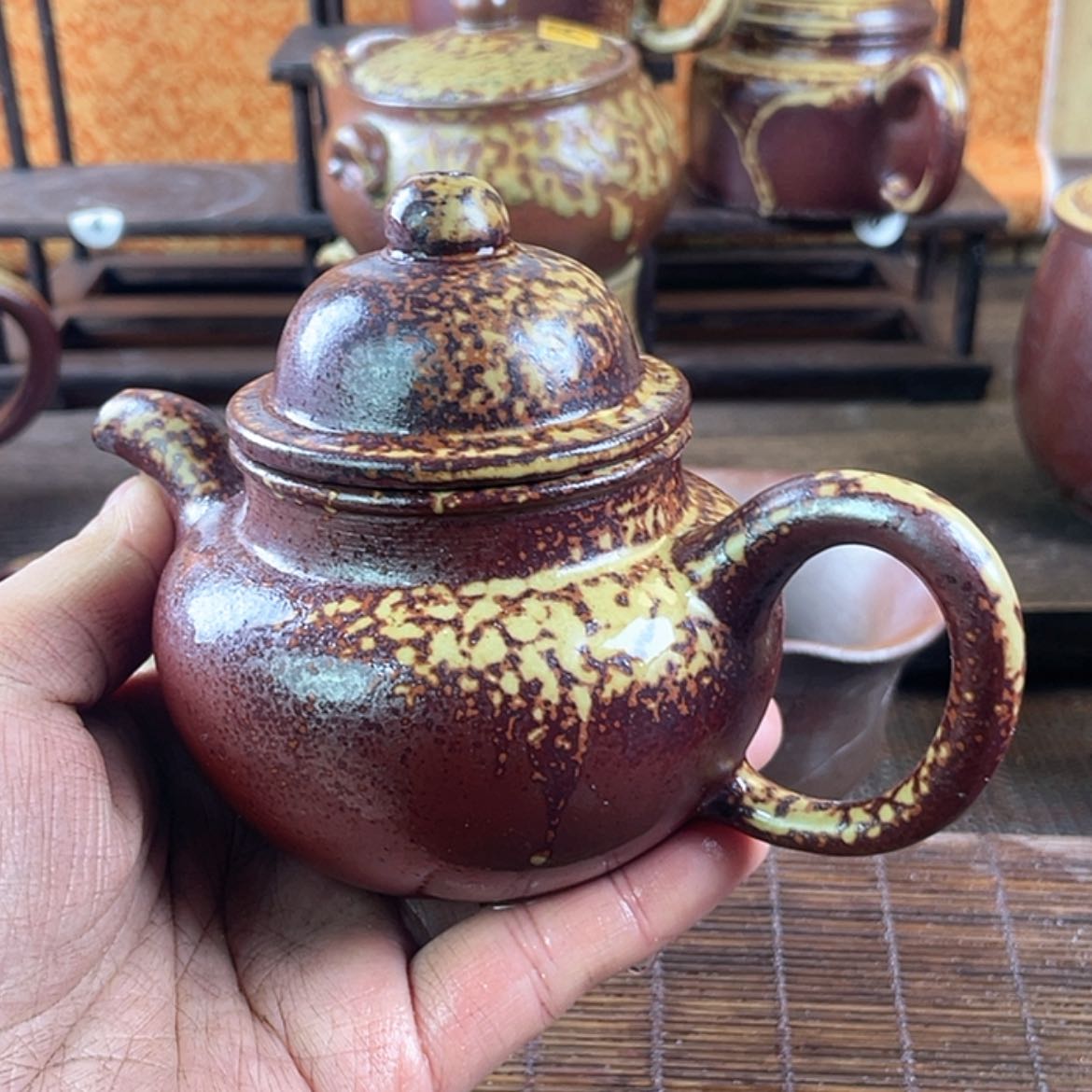 【闪购商品】慈**珠柴烧茶壶180毫升左右福利窑宝