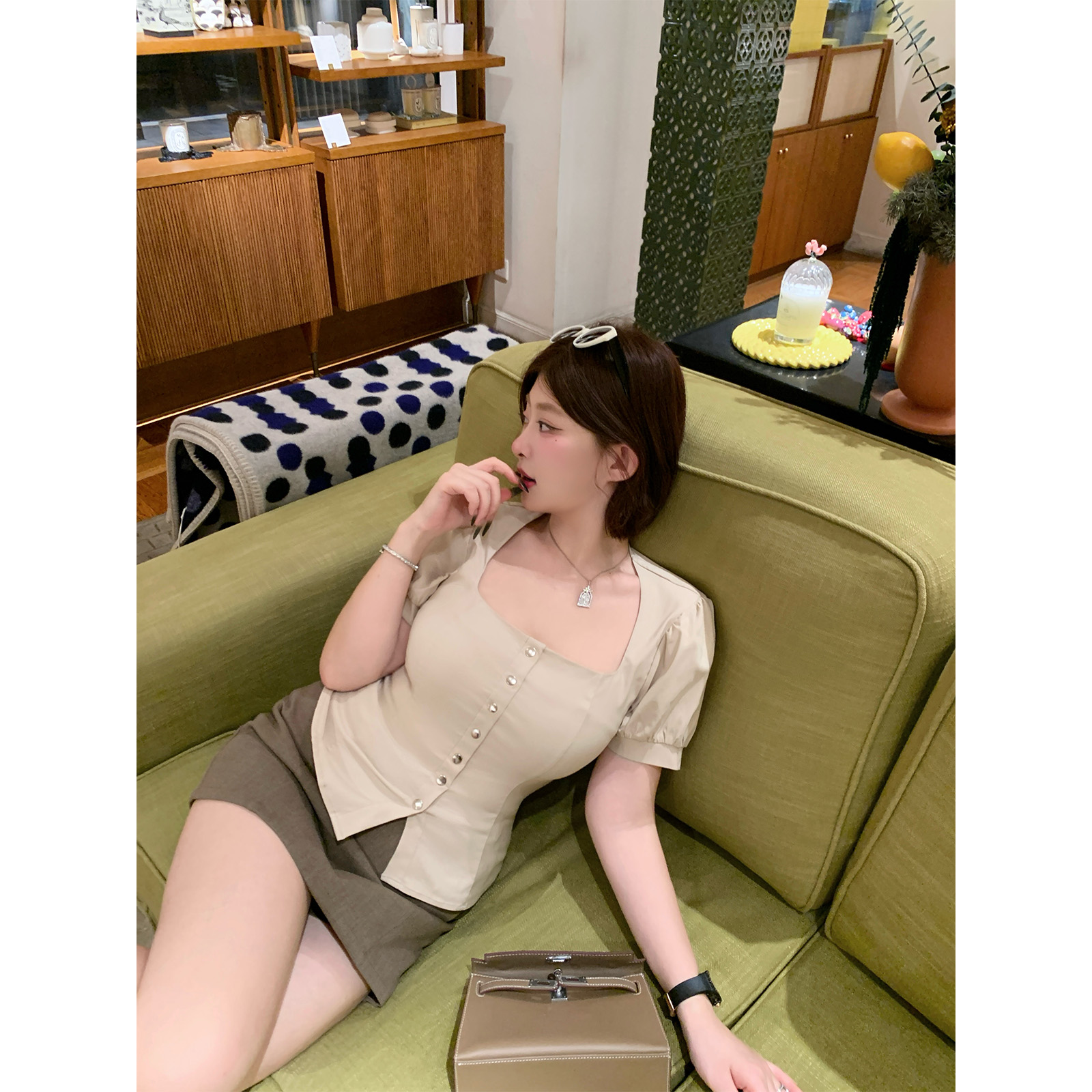 职场通勤包买的!!!【“乌龙茶衬衫”无敌高弹超显瘦!!】ZTSQ1741