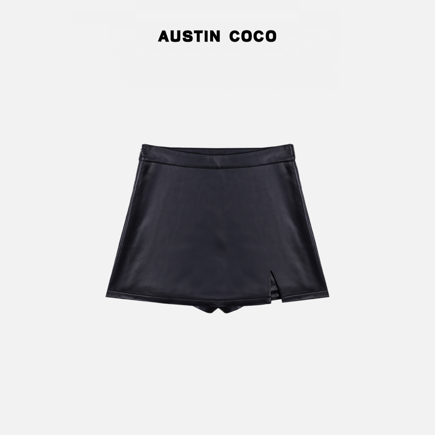 AUSTIN COCO-2025新款真皮绵羊皮皮短裤24126