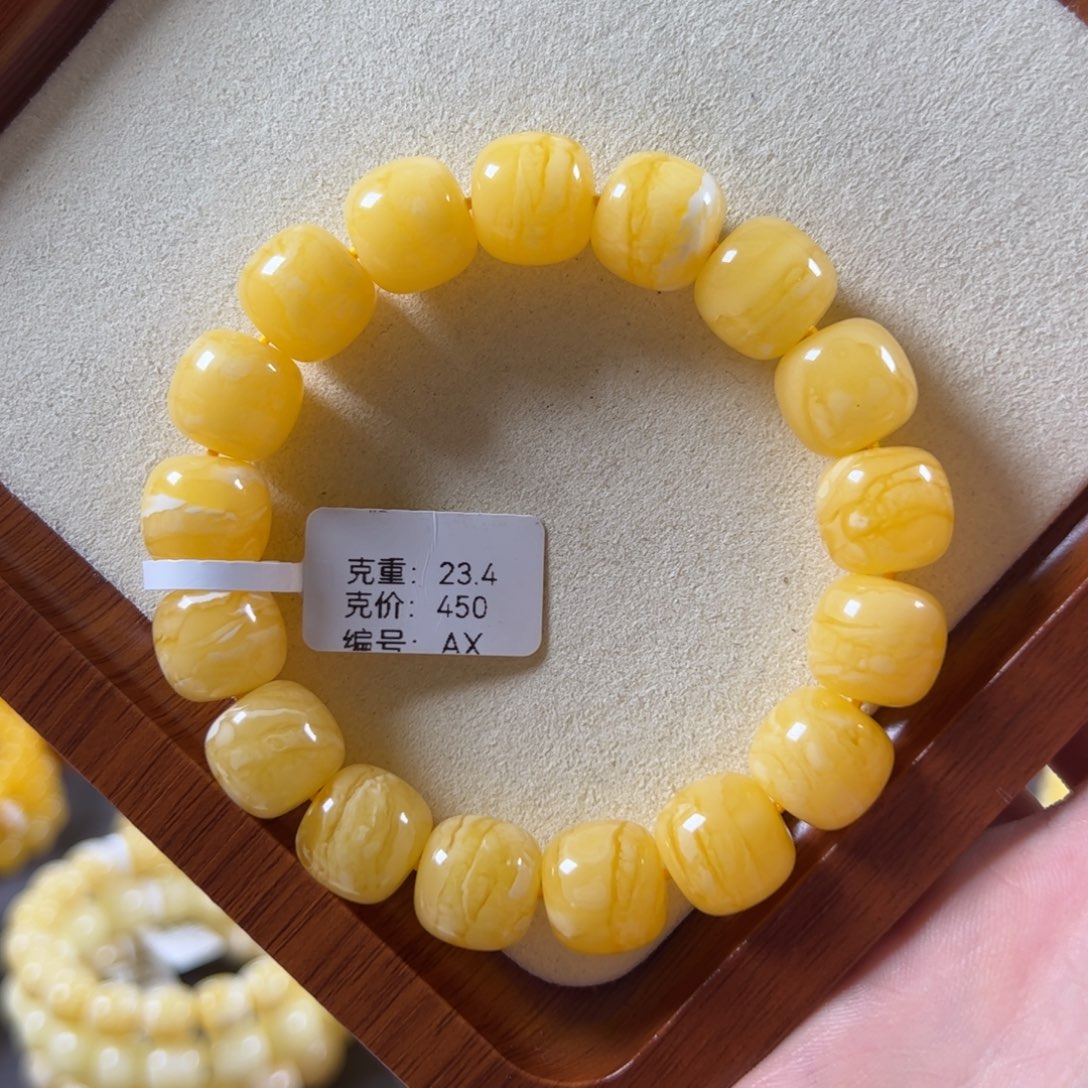 裸石蜜蜡未镶嵌13mm焦皮奶橘满蜡老型虎皮纹ax