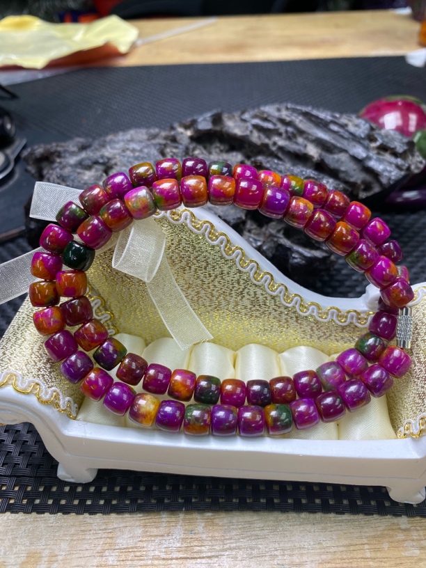 8mm星空紫衫醇精美项链-786