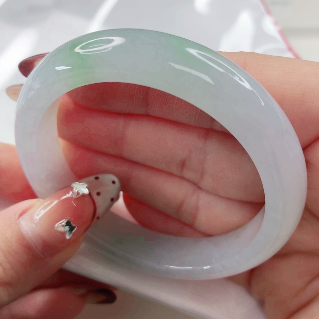 翡翠未镶嵌手镯52.7x266