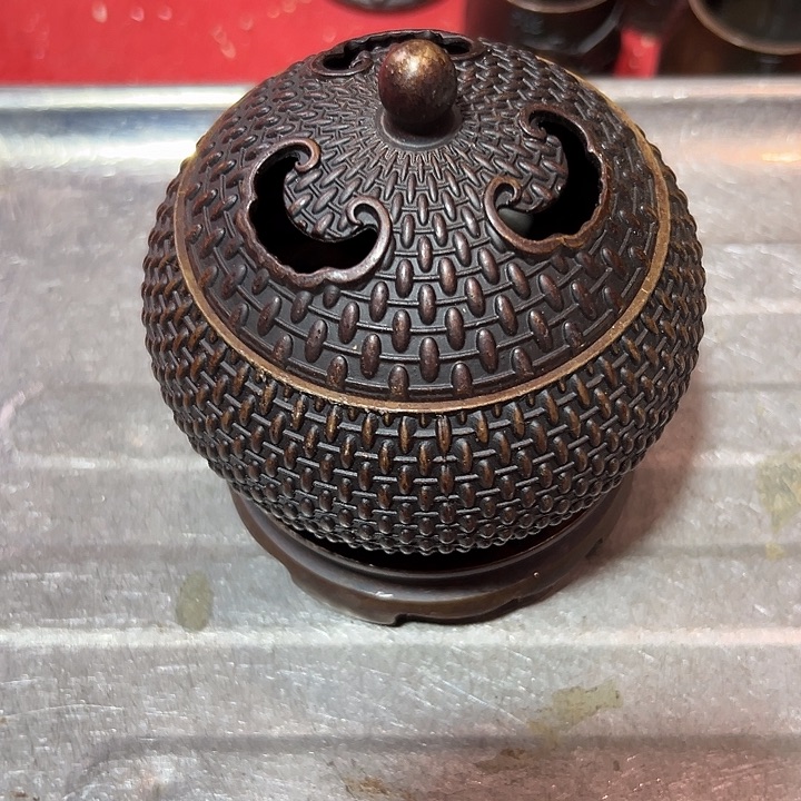 来***缘黄铜摆件，文房工艺品摆件