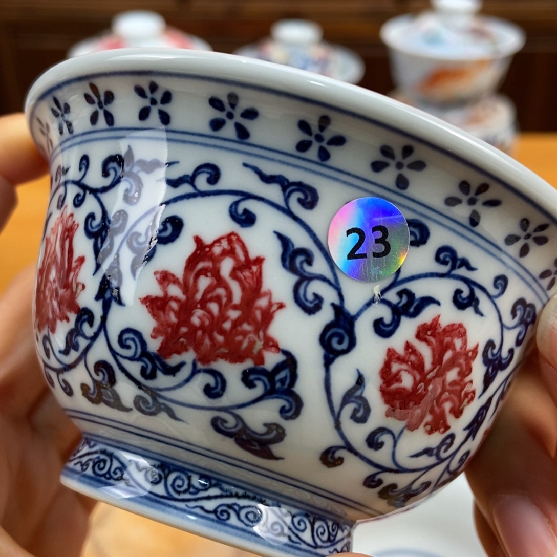 手绘现代茶具非古董