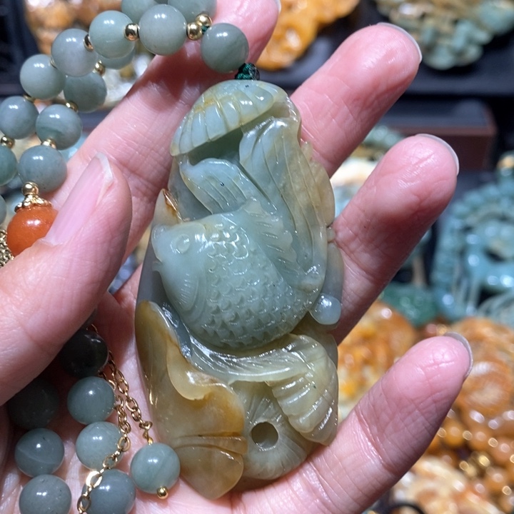 岫玉毛衣链未镶嵌