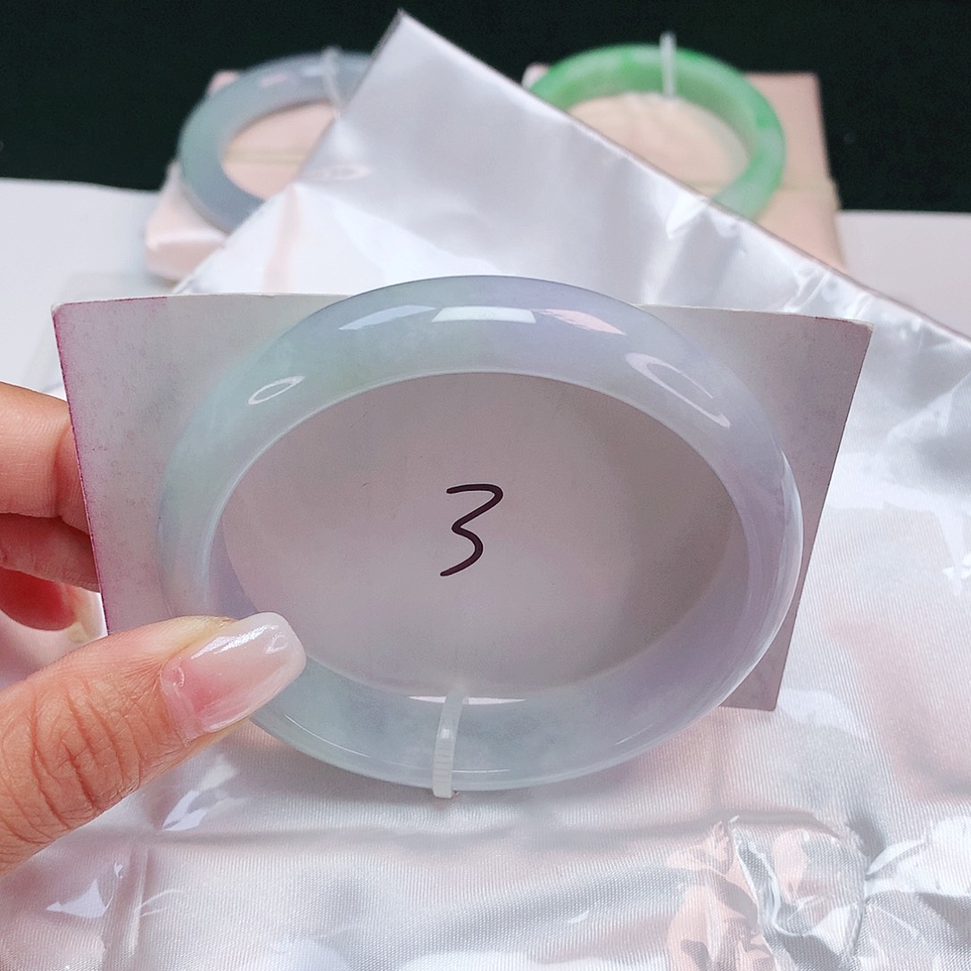 翡翠未镶嵌手镯 正圈62.8