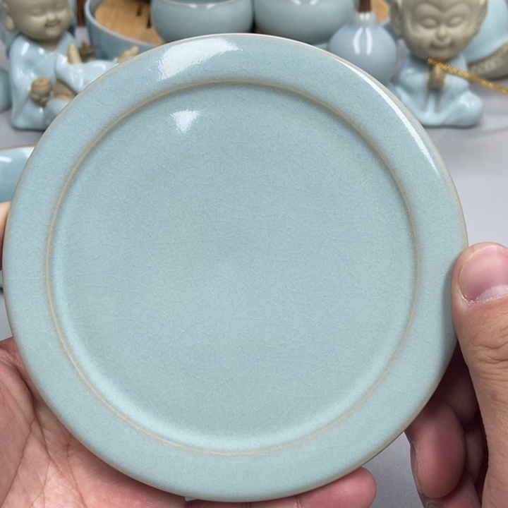 瓷训****?天青色重工赵琳老师壶承