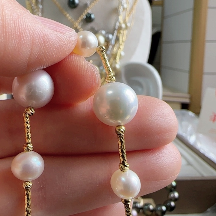 银S925镶嵌淡水珍珠裸珠火****?