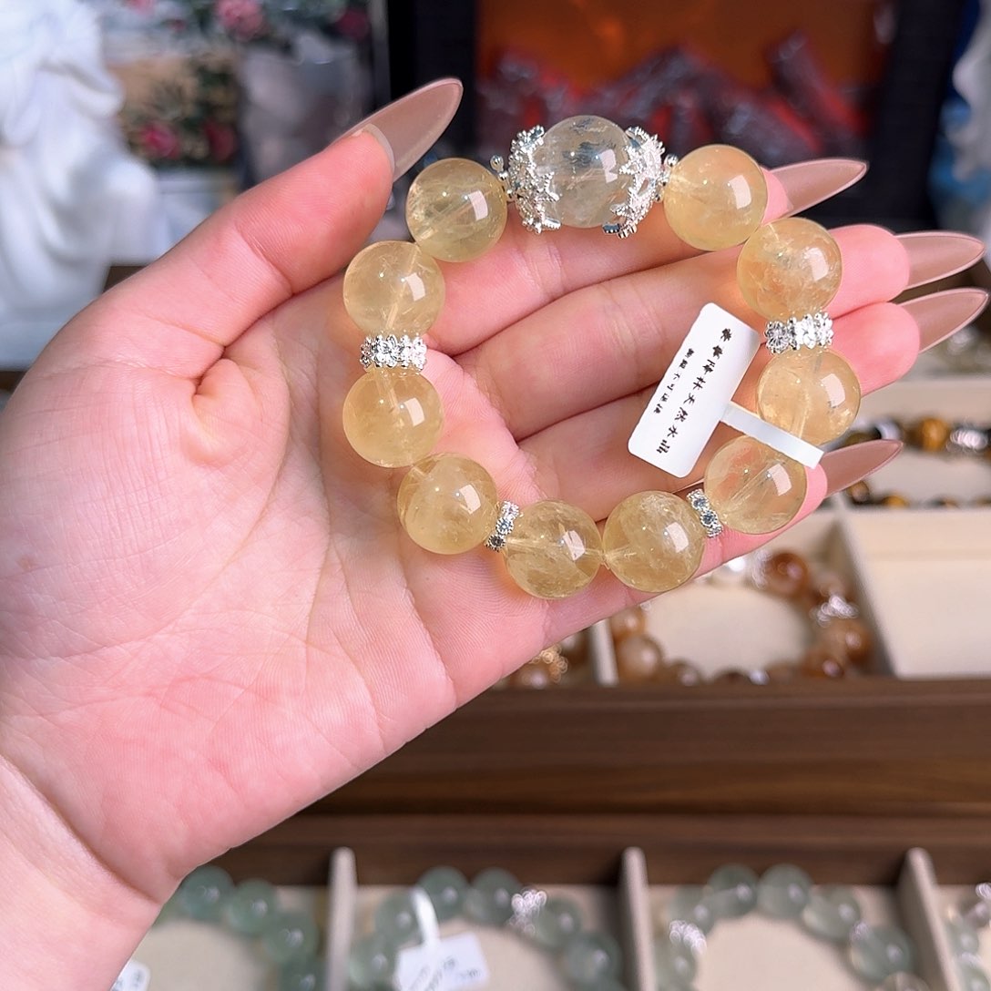 水晶手链未镶嵌黄水晶