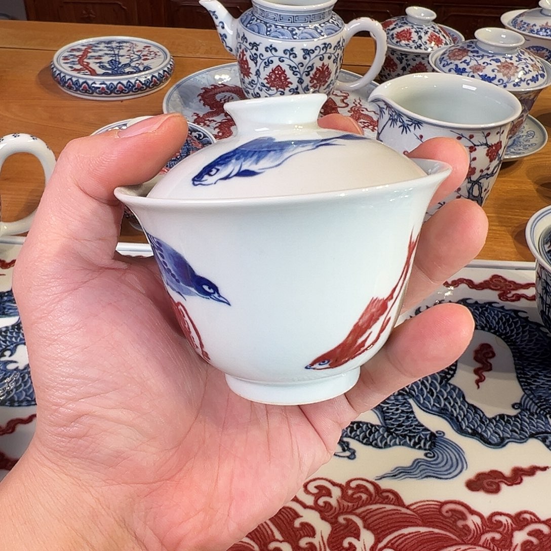 景德镇釉里红瓷器