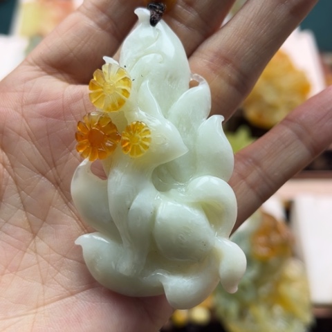 岫玉挂件未镶嵌挂件