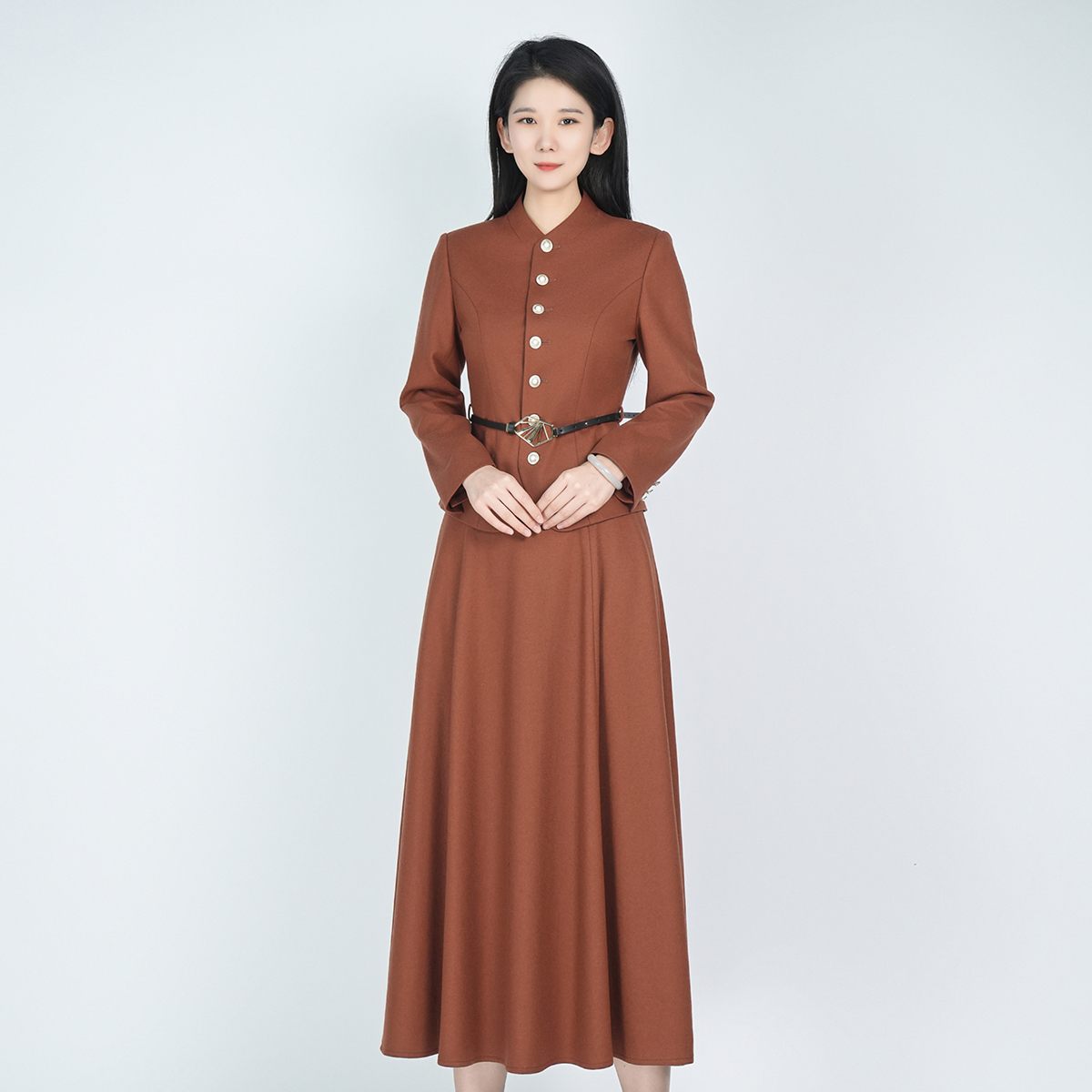 浒城古娘手工高定中式优雅气质墨瑶套装HCSS050662+HCSS050663
