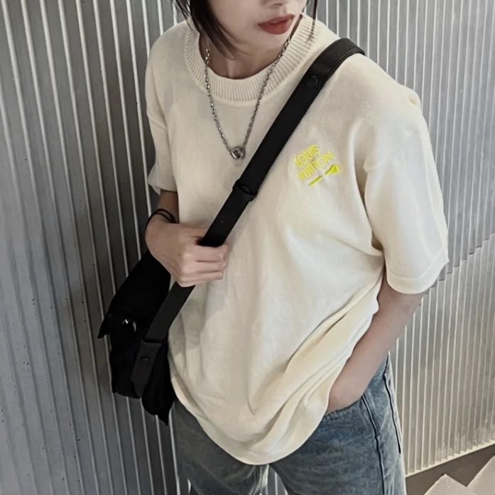 95新/LV /针织短袖上衣 /XL码/Xspa7781