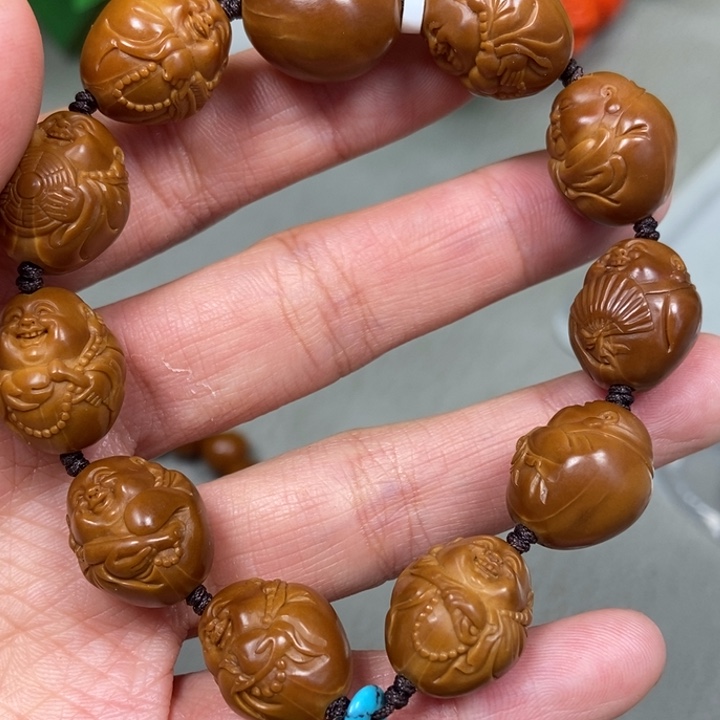 橄榄核手串/手链十小弥勒手串