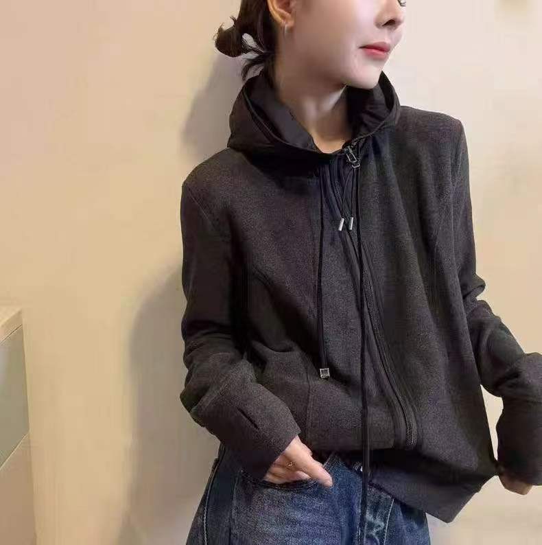 亲肤不扎身高品拉链连帽卫衣（价格已开）