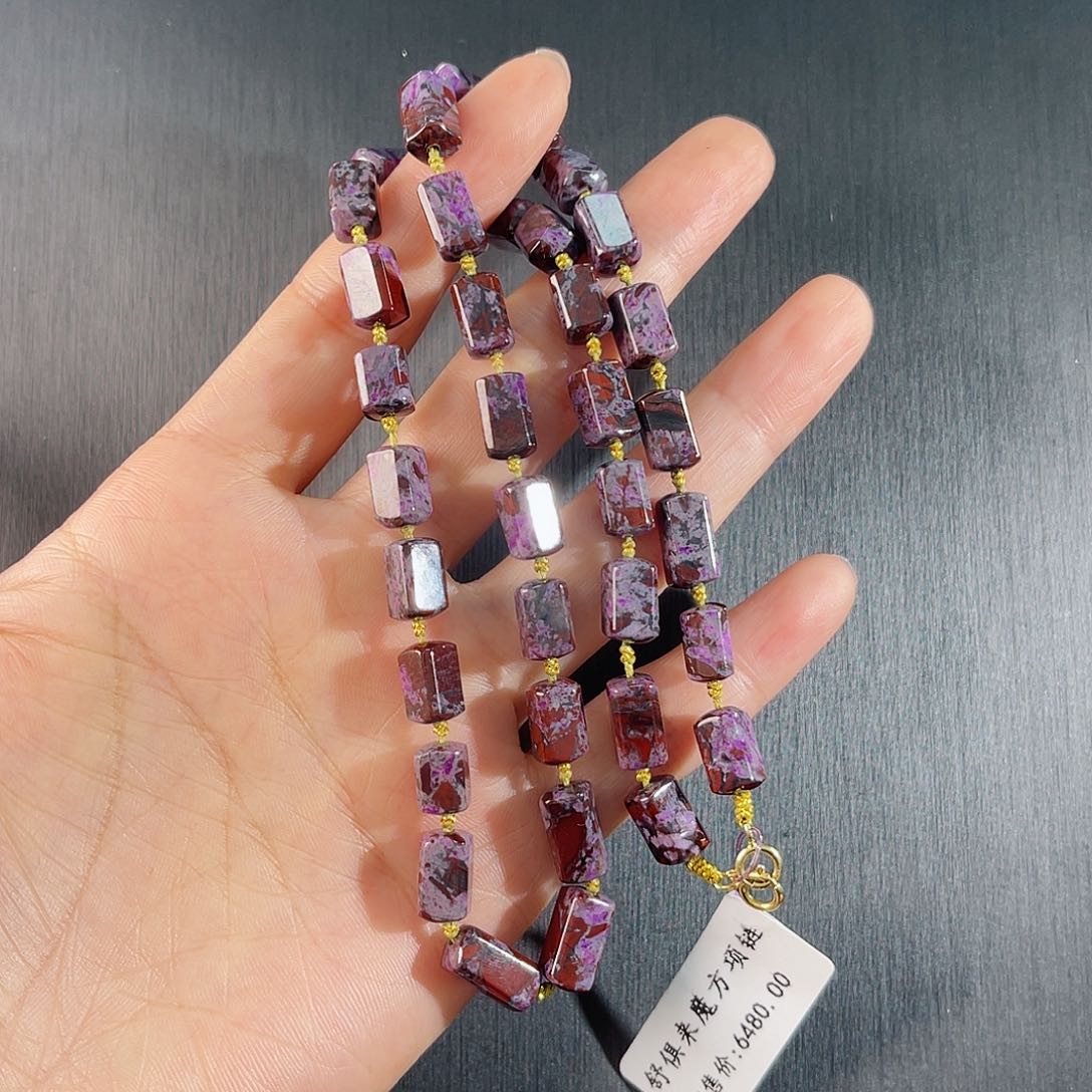 苏纪石（舒俱来）南非舒俱来老矿料项链k金未镶嵌