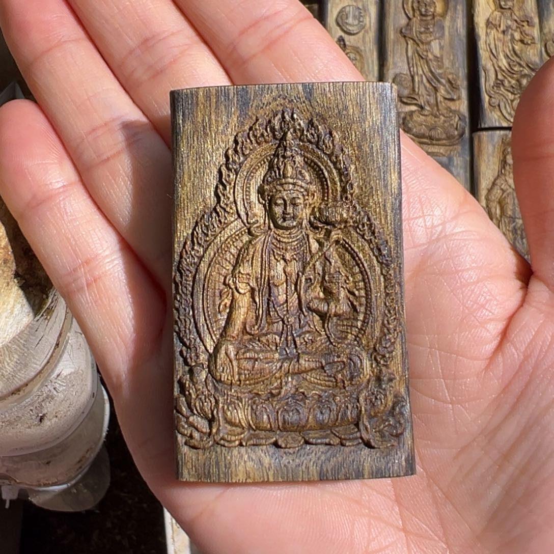 沉香吊坠白棋楠吊坠雕刻12.3克