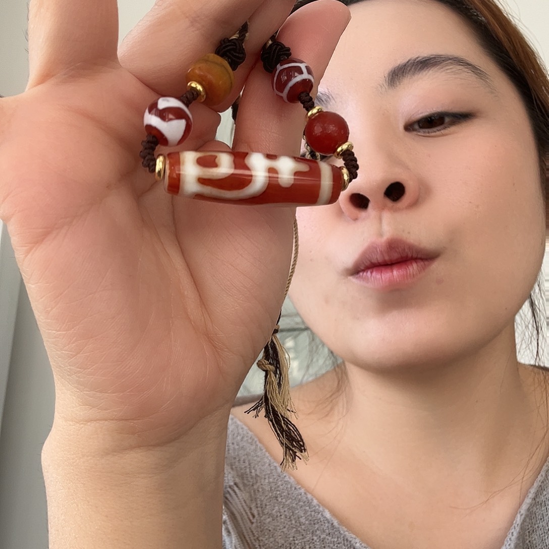 玛瑙/玉髓合金颈饰