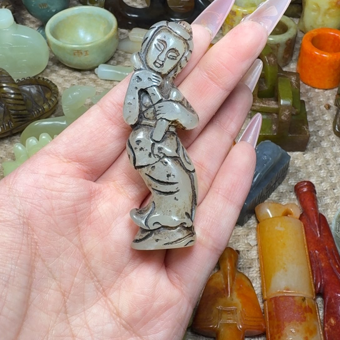 白玉菩提吊坠挂件