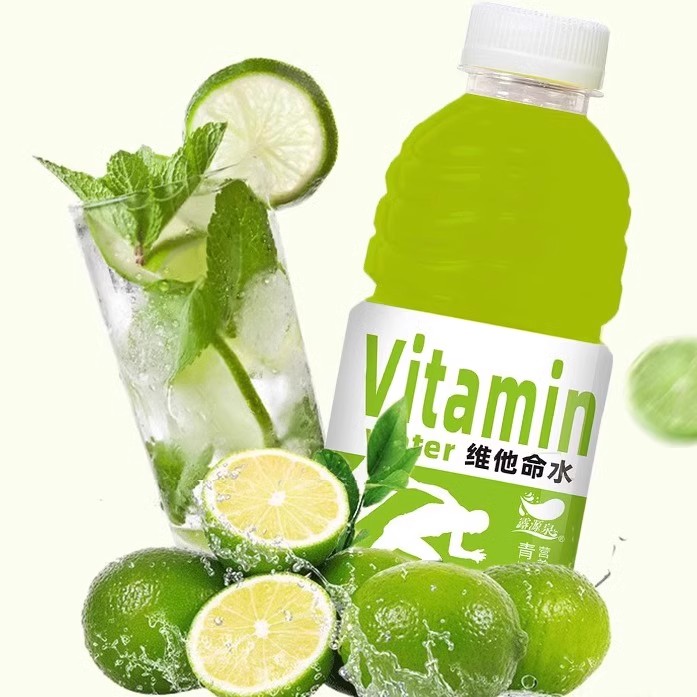 青柠味维他命水310ml爽口批发清爽自助餐饮料多规格0卡解腻新日期