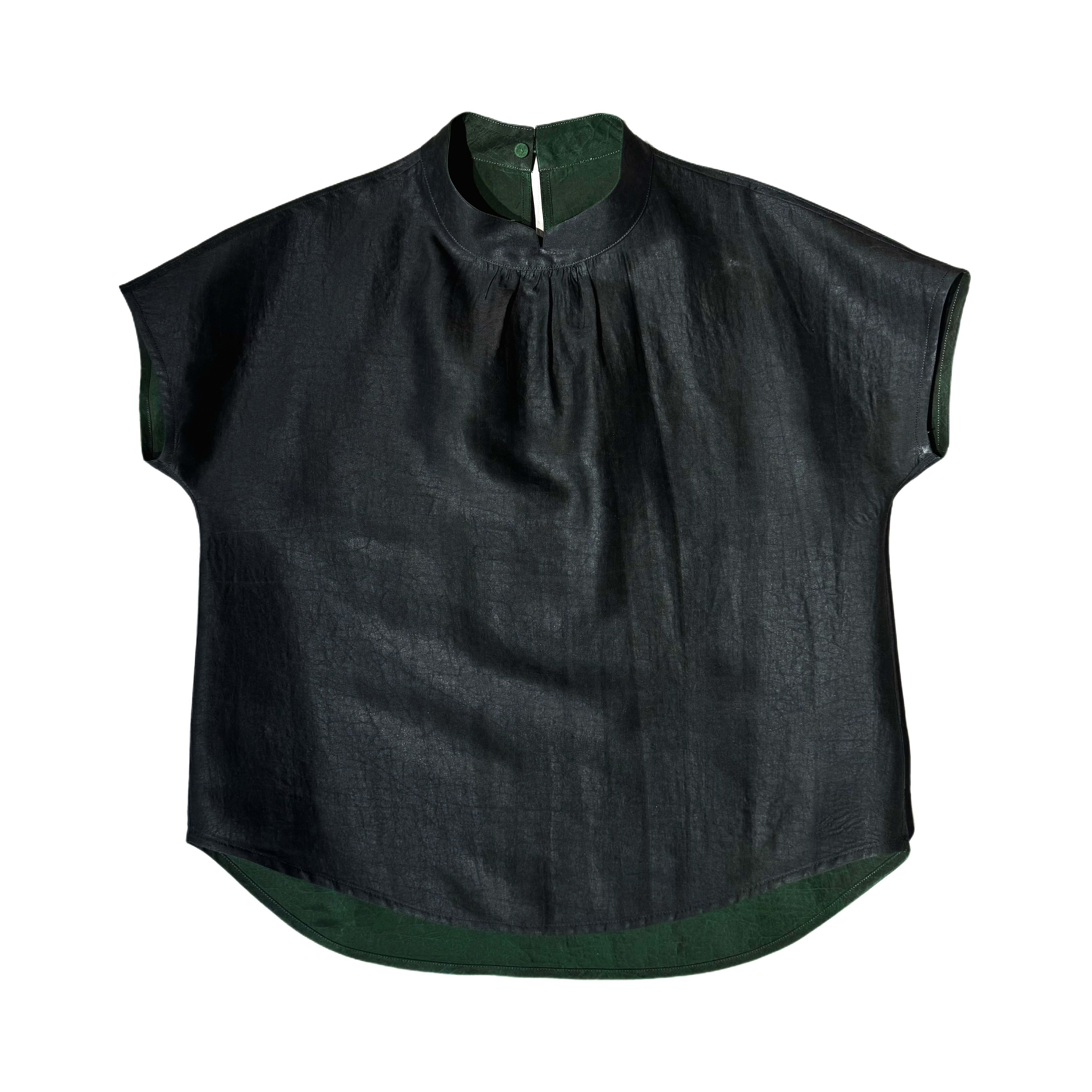 【非遗香云纱】夏季新款香云纱龟纹锻龟桑蚕丝短袖上衣时尚舒适