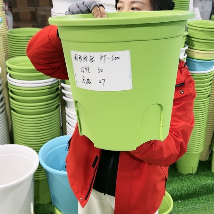 正品圆控口30高27果绿无托4只