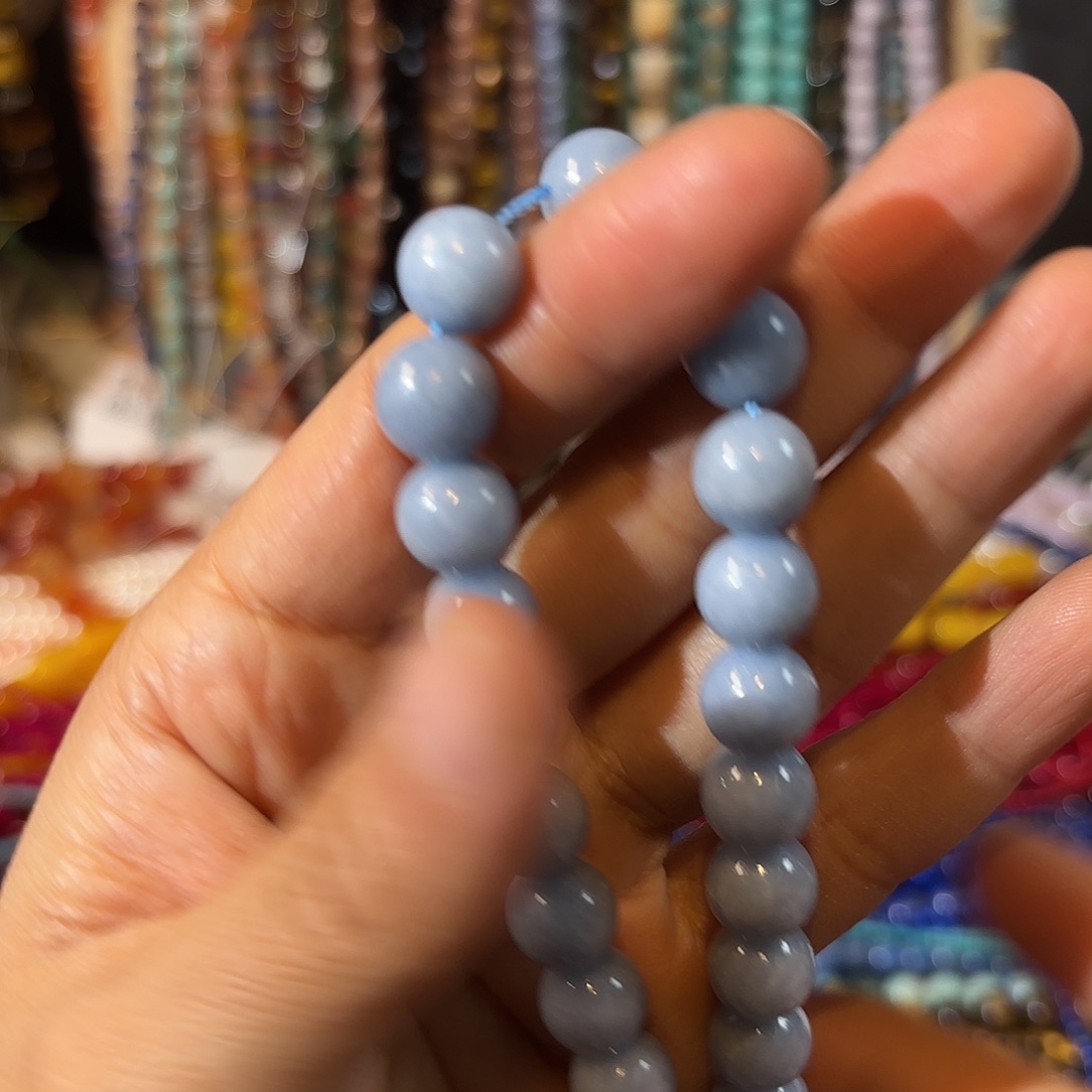 玛瑙/玉髓未镶嵌珠宝半成品天使石卡10一条