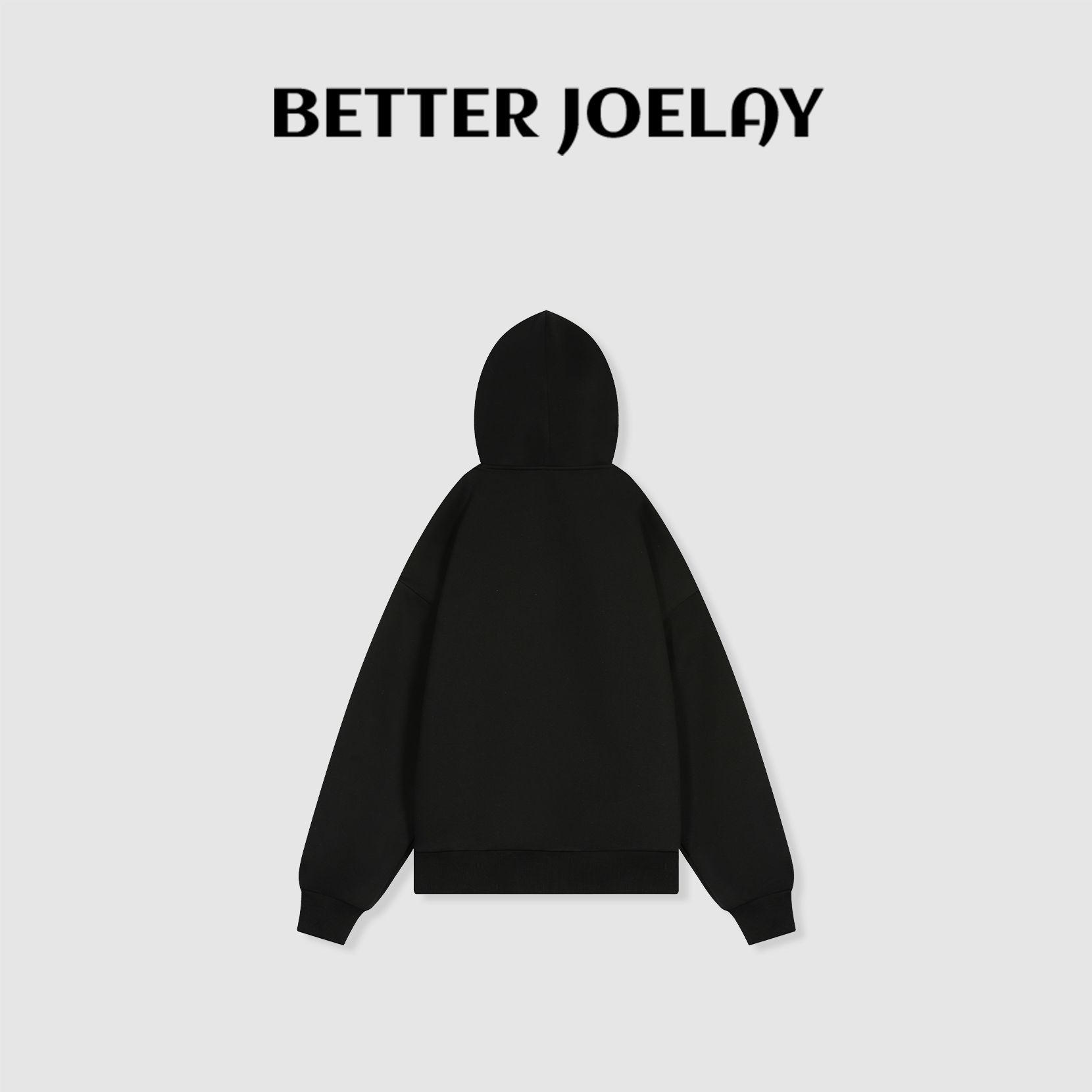 BETTERJOELAY-【一抹雾粉】时尚宽松开衫连帽卫衣可爱百搭风Z4385