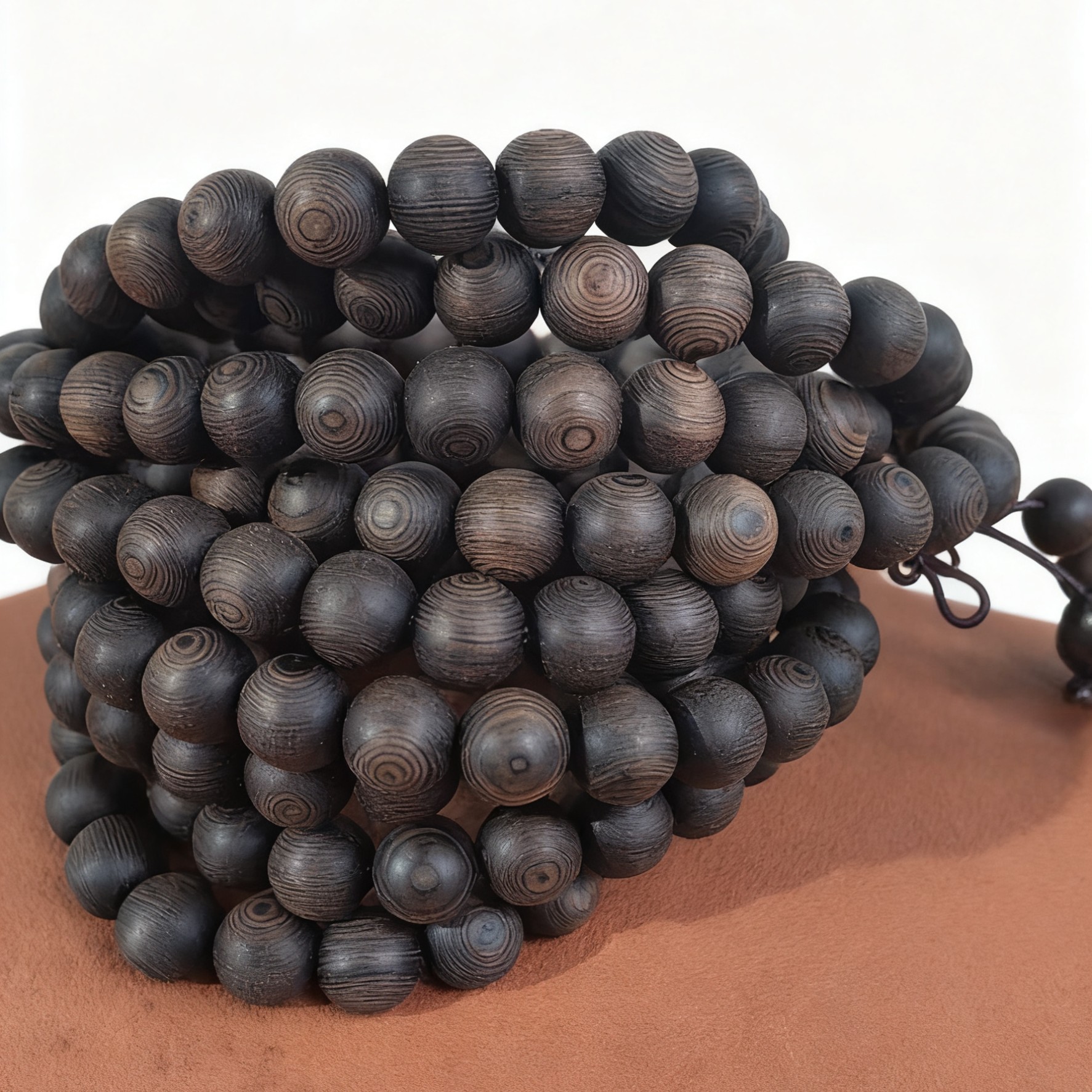 广西土沉土柏棵老料原木原香串串摆件