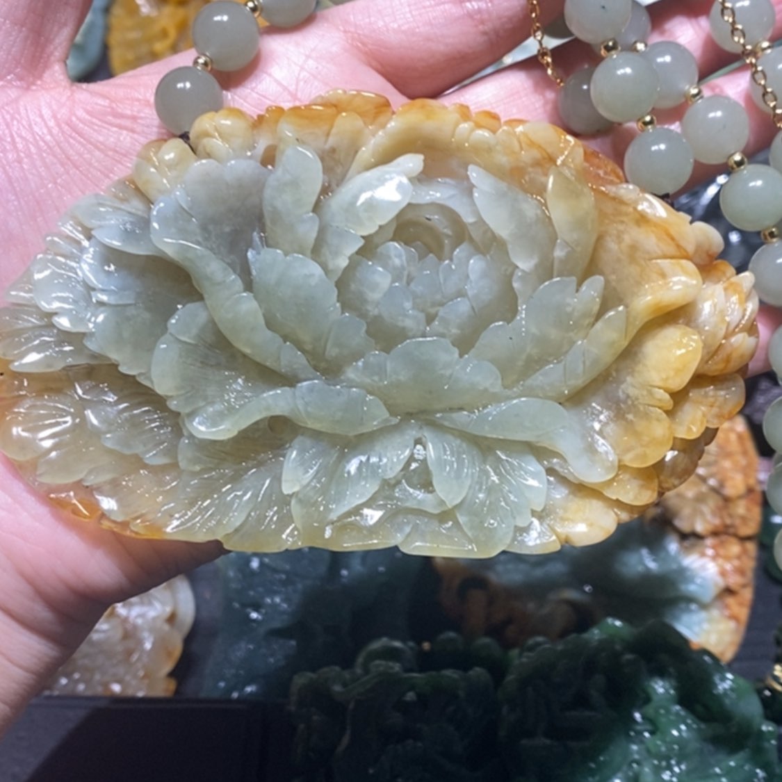 【闪购商品】岫玉毛衣链未镶嵌