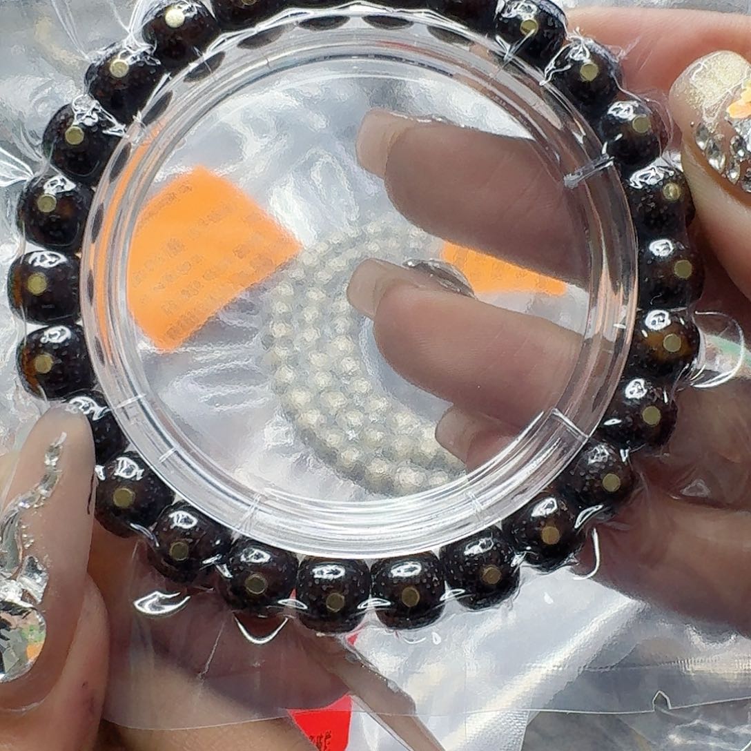 星月菩提手串223殿堂黑筋遇华星月菩提98桶单圈